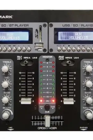 Disponible Ahora MARK SION 702 USB Mezclador DJ con 2 reproductores. 2 canales.