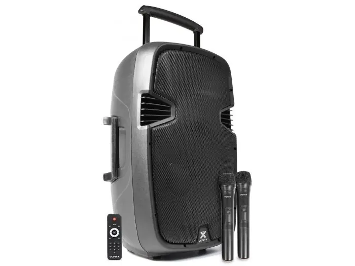 Pago Seguro Vonyx SPJ-PA915 Bafle movil activo ABS 15" 2 micros UHF/USB/MP3 170080