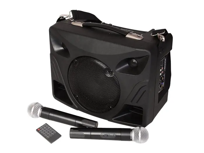 Entrega Rápida IBIZA SOUND PORT85VHF USB/MP3/SD/RADIO + 2xMICROS INALAMBRICOS