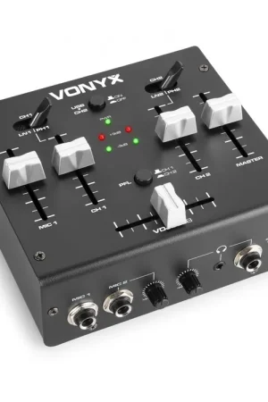 VONYX VDJ2USB Mezclador 3 canales DJ/USB 172744 Pago Seguro