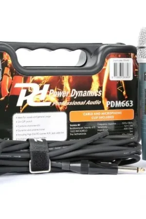 Power Dynamics PDM663 Microfono dnamico en caja de transporte 173431 Certificado