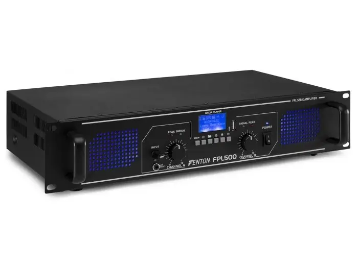 Fenton FPL500 Amplificador Digital LED azules + EQ 172084 Certificado