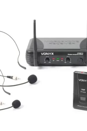 Stock Limitado Vonyx STWM712H Micro Inalambrico 2 Canales VHF doble cabeza 179178