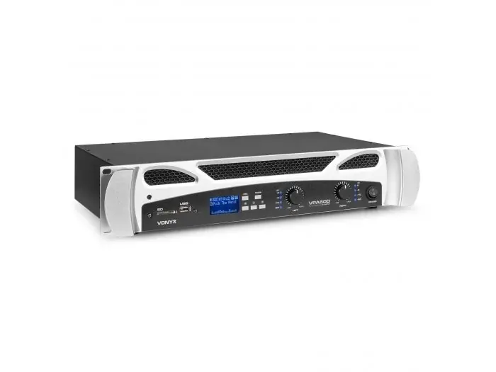Vonyx VPA600 PA Amplifier 2x 300W Reproductor multimedia con BT 172095 Certificado