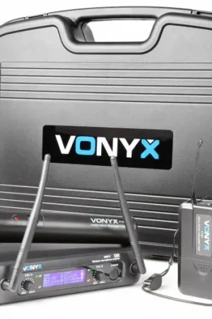 Envío Inmediato Vonyx WM73C Combi System Wireless UHF 2 canales con micro de mano y petaca y Display