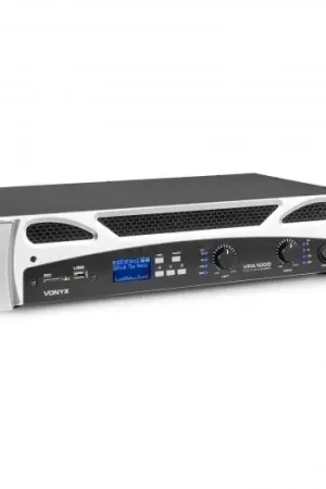 Vonyx VPA1000 PA Amplifier 2x 500W Reproductor multimedia con BT 172098 Últimas Unidades