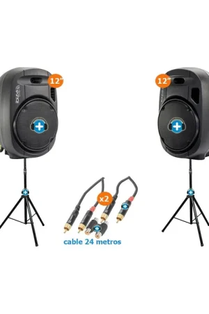Marca Reconocida Pack Ibiza Sound Port 12 VHF MkII - 2 altavoces - Pack Event System 12 mkii