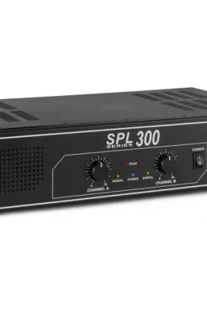 Skytec SPL 300 Amplificador 2x 150W Negro 178785 Solo Por Tiempo Limitado