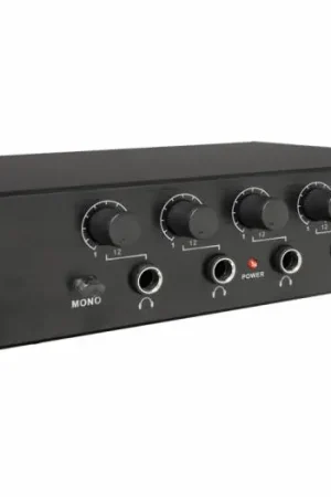 Ocasión Especial MARK MAA 4 PRO Amplificador auriculares de 4 salidas con volumen independiente.