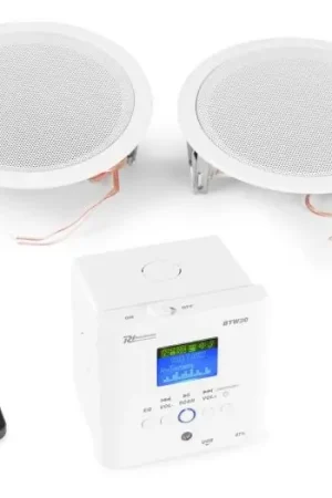 Power Dynamics BTW30SET Wall Mounted Audio System with 2 x15W Ceiling Speakers 952482 Precio Rebajado