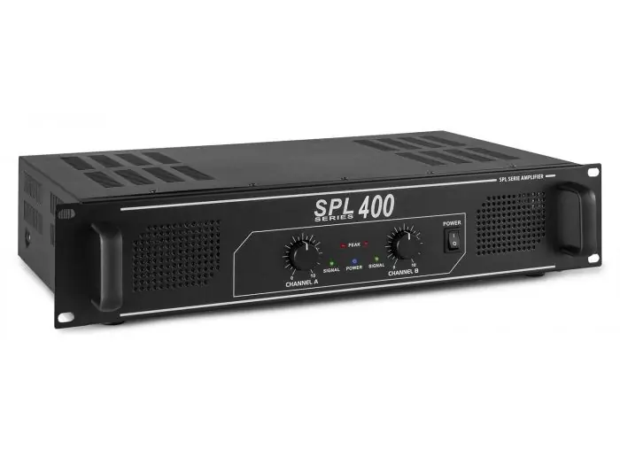 Barato Skytec SPL400 amplificador 2x 200W Negro 178788