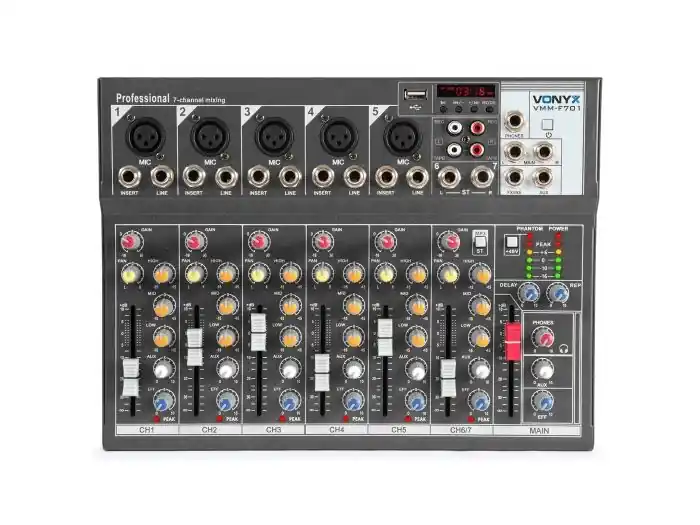 Barato Vonyx VMM-F701 Mezclador directo 7 canales 172578