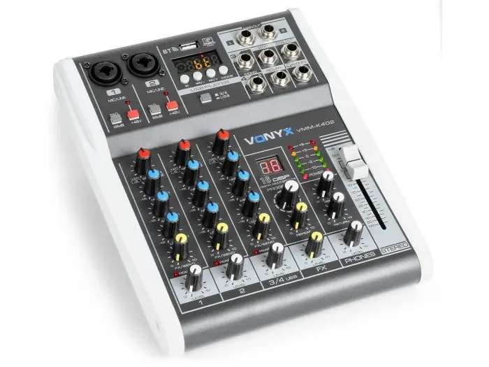 Vonyx VMM-K402 Mezclador de directo 4 canales con DSP 172585 Promoción