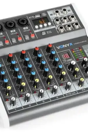 Vonyx VMM-K602 Mezclador de directo 6 canales con DSP 172587 Precio Reducido