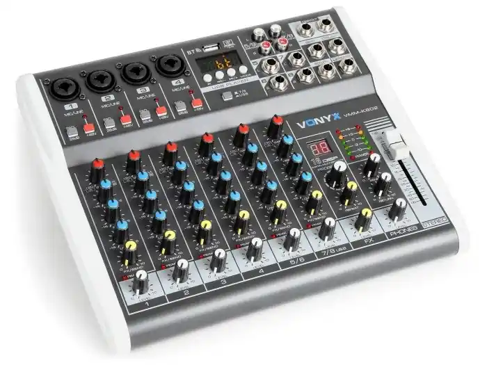 Vonyx VMM-K802 Mezclador de directo 8 canales con DSP 172590 Compra Hoy