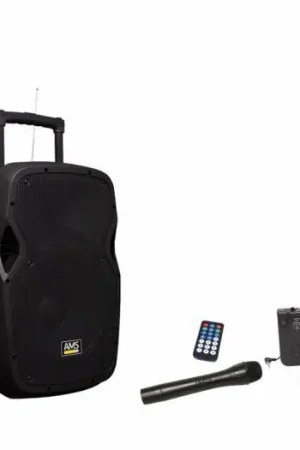 Imprescindible (Must-Have) AMS A 121 TB MKII Caja acústica activa trolley. 120W. Con batería