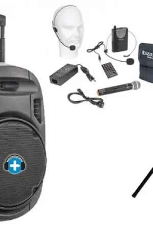Imprescindible (Must-Have) PACK IBIZA PORT 15 VHF MKII - Altavoz portatil con 800w - Basic