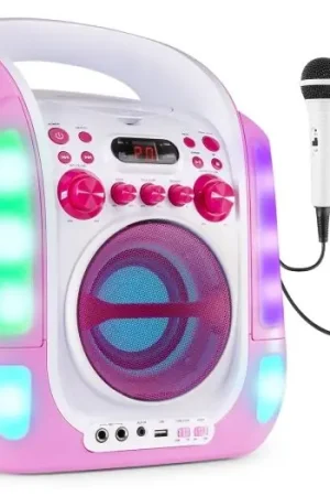 Rebajas Fenton SBS30P Sistema Karaoke con CD y 2 micros Rosa 130172