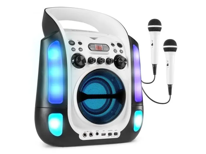 Fenton SBS30W Sistema Karaoke con CD y 2 micros Blanco 130170 Descuento