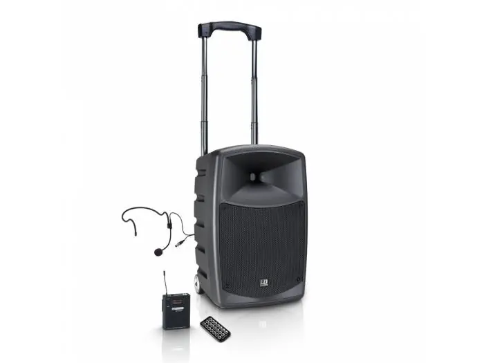 Precio Bajo LD Systems ROADBUDDY 10 HS B6 - Altavoz Bluetooth alimentado por batería, con mezclador y micro de diadema