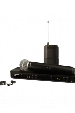 Favorito De Clientes SHURE BLX1288E/W85 H8E Combo inalámbrico SM58 y WL185 Lavalier. 518-542MHz.