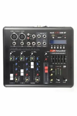 Descuento MARK MAX 4 FX USB BT Mezclador 2 + 1 canales. Reproductor / grabador.