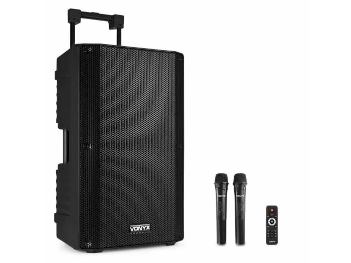 Vonyx VSA700 Sistema Portátil 15" 2HH UHF Oferta Especial