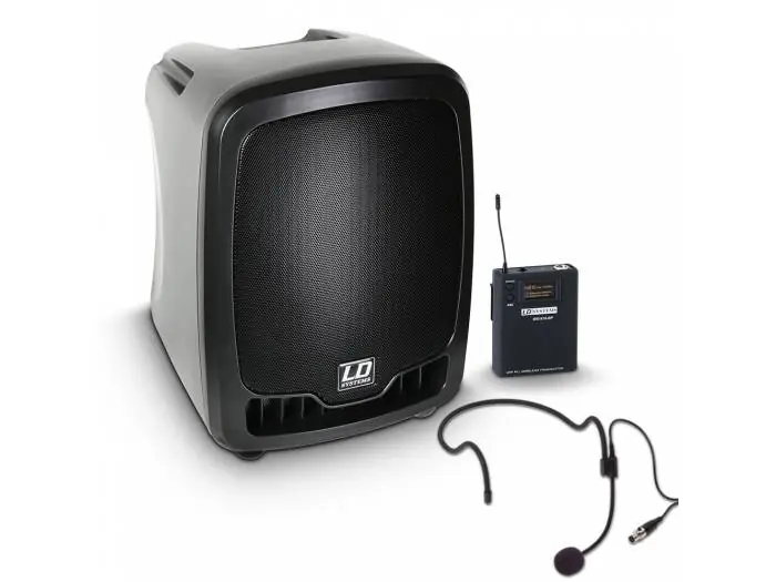 LD Systems Roadboy 65 HS B6 - Altavoz de PA portátil con Micro de Diadema 655-679 MHZ Alta Calidad
