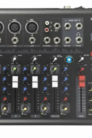 Liquidación MARK MAX 6 FX USB BT Mezclador 4+1 canales. Reproductor/grabador.