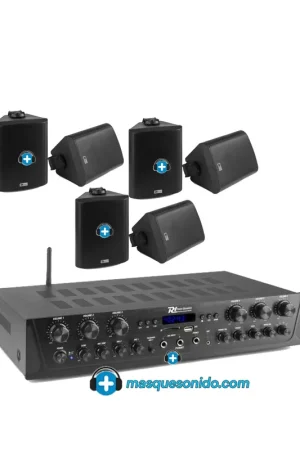 EQUIPO DE SONIDO PASADENA 60 BLACK HILO MUSICAL 6 ZONAS - 6 altavoces 6 pulgadas Imprescindible (Must-Have)