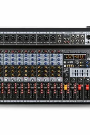 POWER DYNAMIC PDM-T1204 MEZCLADOR DE DIRECTO 12 CANALES DSP/MP3 Barato