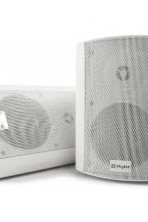 SKYTEC Altavoces Amplificados 100w Blanco Pareja 170175 Caja Abierta Directo De Fábrica