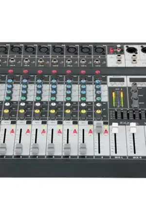 IBIZA SOUND 8-CH MIXER USB/BT, +48V,1xAUX,1xEFFECT, 7-EQ MX802 Ordena Ya