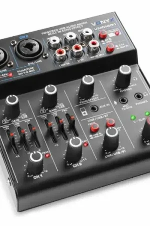 Vonyx VMM401 mezclador de 4 canales con USB , bluetooth y efecto echo Liquidación