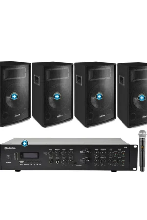 Pack DISCO VOX - EL KARAOKE A LO GRANDE - 4 Altavoces 10 pulgadas y Microfonia Liquidación