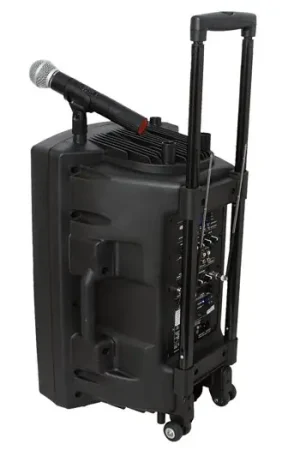 Últimas Unidades IBIZA SOUND 12'' PORTABLE PA SYSTEM W/ 2 UHF MIC /USB-SD /VOX, BLUETOOTH PORT12UHF PORT12UHF-BT