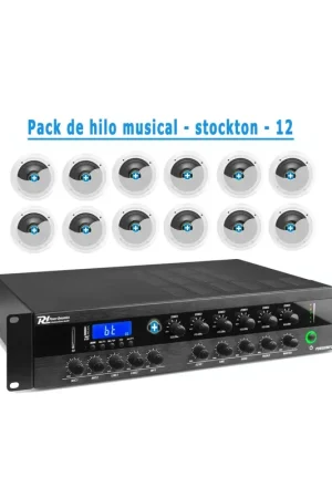 Pack de Hilo Musical -STOCKTON-12 - Altavoces de linea de 100v Envío Exprés