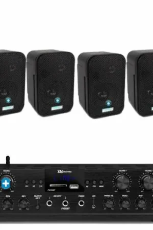 EQUIPO DE SONIDO PASADENA 50 BLACK HILO MUSICAL 6 ZONAS - 6 altavoces 5 pulgadas Precio Rebajado