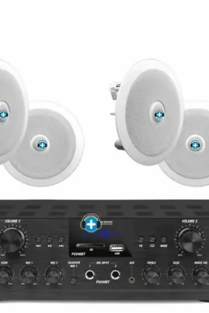 Alta Calidad TAMPA 4X8 - HILO MUSICAL EN CASA4 zonas - 4 altavoces techo 8 pulgadas