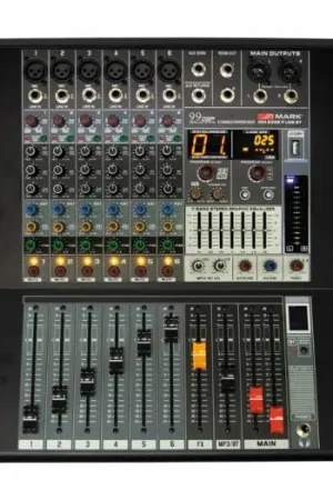 MARK MM 6399 P USB BT Mezclador amplificado 2 x 300 W. 6 canales. A Buen Precio