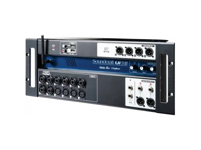 SOUNDCRAFT Ui-16 Sistema compacto de Mezcla Digital 16 entradas con control Wi-Fi Solo Por Tiempo Limitado