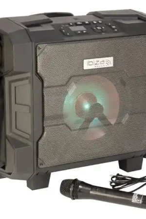 IBIZA SOUNDWPORT10-300 Altavoz Portatil BLUETOOTH/FM/USB/MICRO UHF Económico