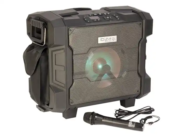 IBIZA SOUNDWPORT10-300 Altavoz Portatil BLUETOOTH/FM/USB/MICRO UHF Económico