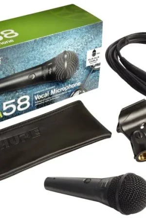 Stock Limitado SHURE PGA58 XLR Micrófono cardioide dinámico para voces