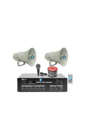 Precio Económico PACK DE MEGAFONIA EXTERIOR 2T- MEDIUM - 30W de potencia