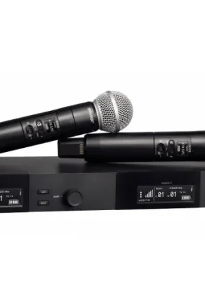 SLXD2/SM58 K59 Sistema Inalámbrico de mano SM58 Dual y receptor Dual. 606-650MHz Disponible Ahora