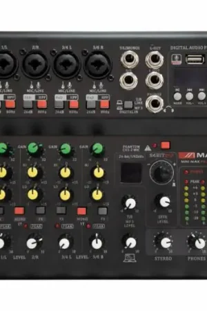 MARK MINI MAX FX USB BT Mezclador 4+1 canales. Reproductor/grabador. Última Oportunidad