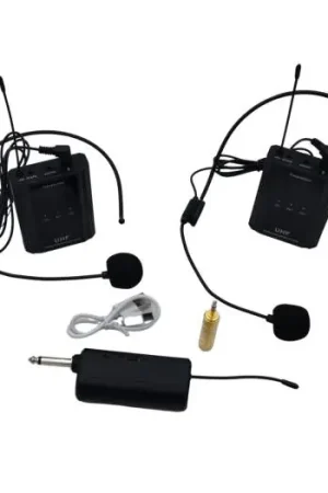 Oferta SEVENSV212WMU CONJUNTO X2 MICROFONOS INALAMBRICOS UHF LAVALIER