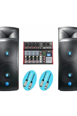 Oferta De Temporada Pack IOWA DJ MIXER MKII -BLUETOOTH STW -SV215A-TWS-ASP Equipo de sonido con 4000w