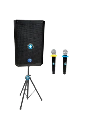 Comprar En Línea PACK SEVEN 15APRO-TWS-ASPVOCALISTA CON 2 MICROFONOS INALAMBRICOS BASIC